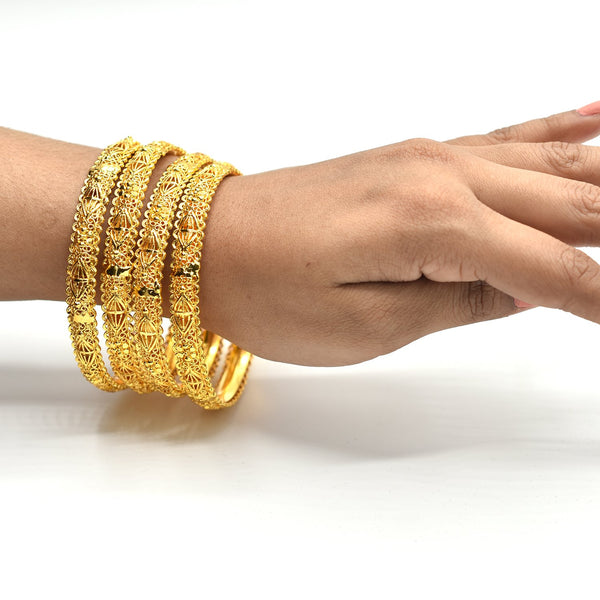 4 BEAUTIFUL INDIAN KARAY BANGLES FOR WOMEN