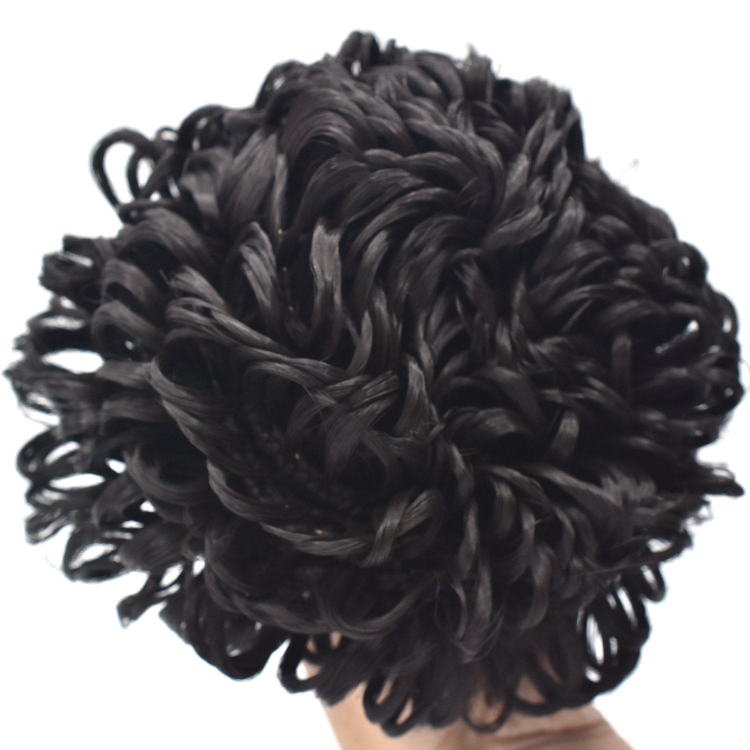 Fashion Women Wavy Curly Bun Synthetic Bud Hair Extension hefrbnd8i-1