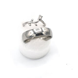 Fashion Simple  Silve colour Adjustable Rings For Men Women Couple Engagement Jewelry