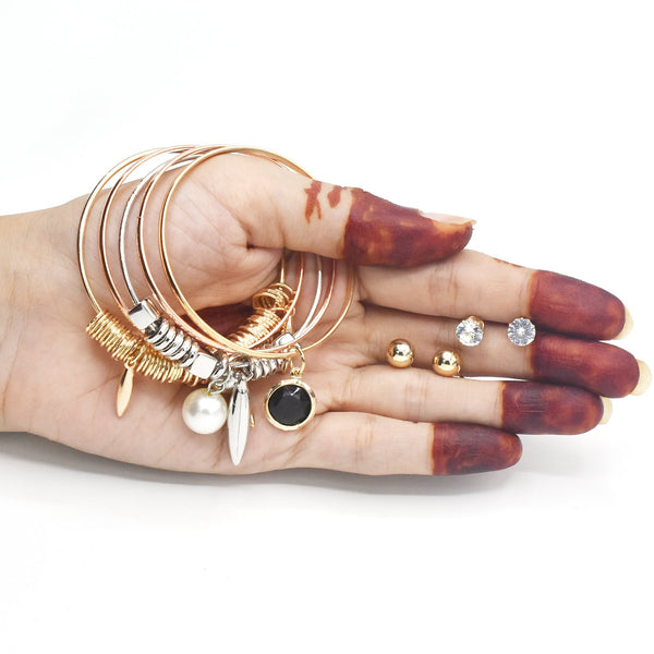 Stylish Vintage Bangles and Earings blfrgde3e-2