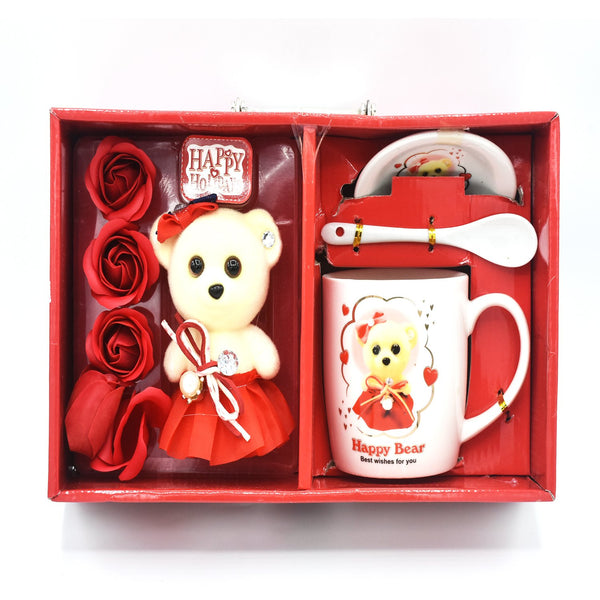 Amazing Gift Box With Teddy Bear Mug With Spoon...