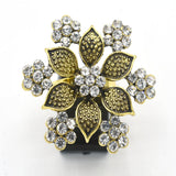 2020 Antique Gold colour Flower Finger Ring For Women Girl Original Brand Jewelry fgfrasf1v-6