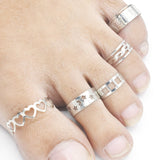 5PCS Hand and Foot Adjustable Toe Ring for Women Girl Fashion Simple Knuckle Stackable Open Band Hawaiian Beach Jewelry fgfrgdf2d-1