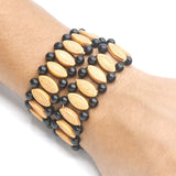 Couple  braclets Men and Women Accessories Brown and Black Beads Handmade 2 Piece Set Men and Women braclet btfrcka4h-2