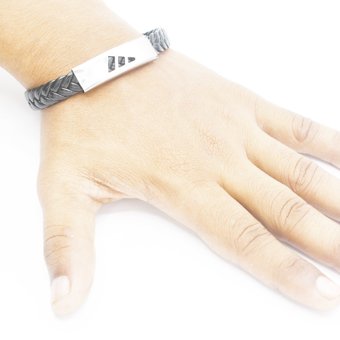 Fashion Leather Bangle & Bracelet customize Stainless Steel Bracelets For Women Men ID Bracelet Jewelry