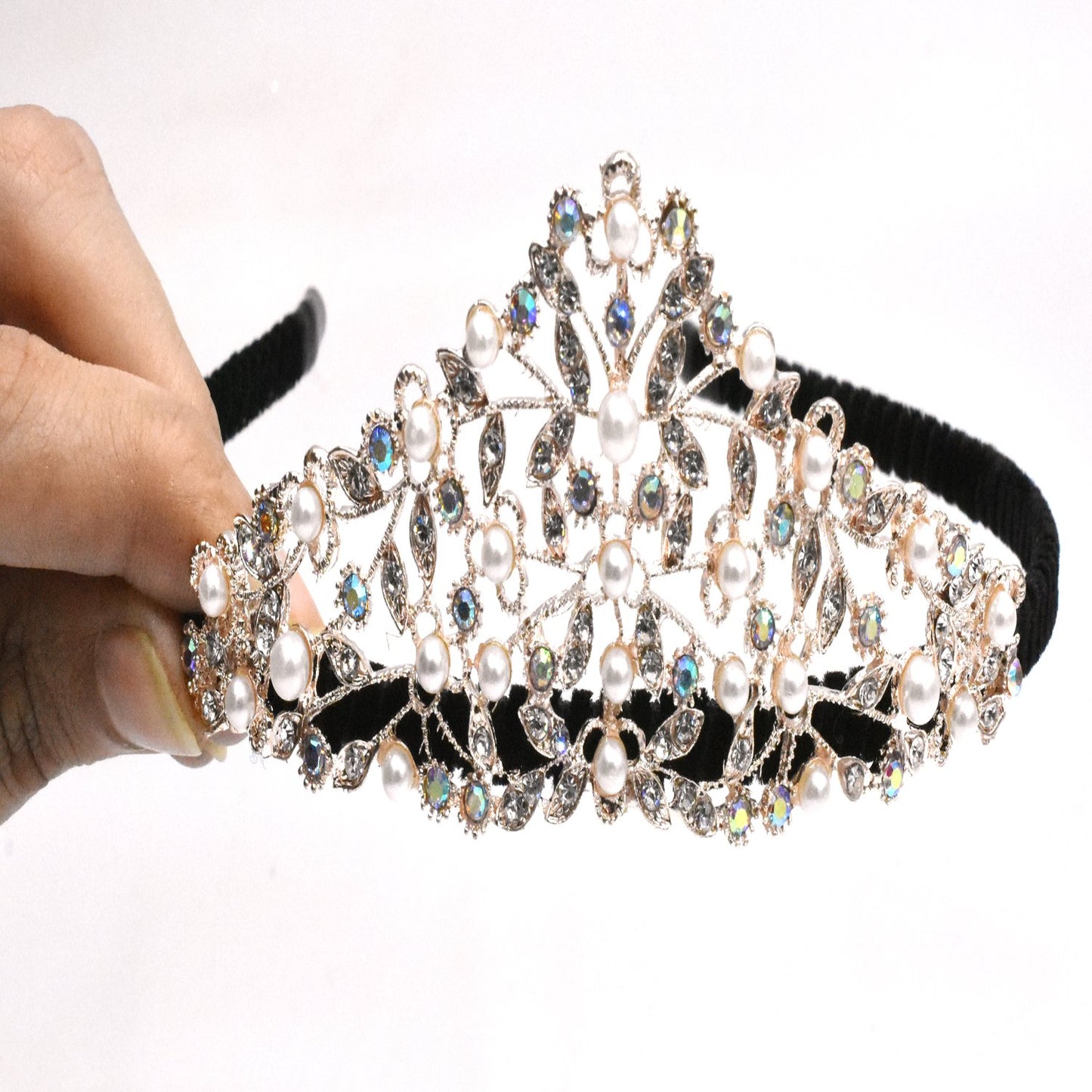 Fancy Crown Rhinestone Hair Accessories British Queen luxury Crown Hair Band