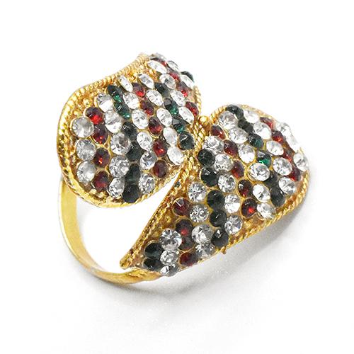 Multi-color Zircon Stone  Ring for Women  Gold Color Engagement / Party Jewelry fgfrmif1j-3