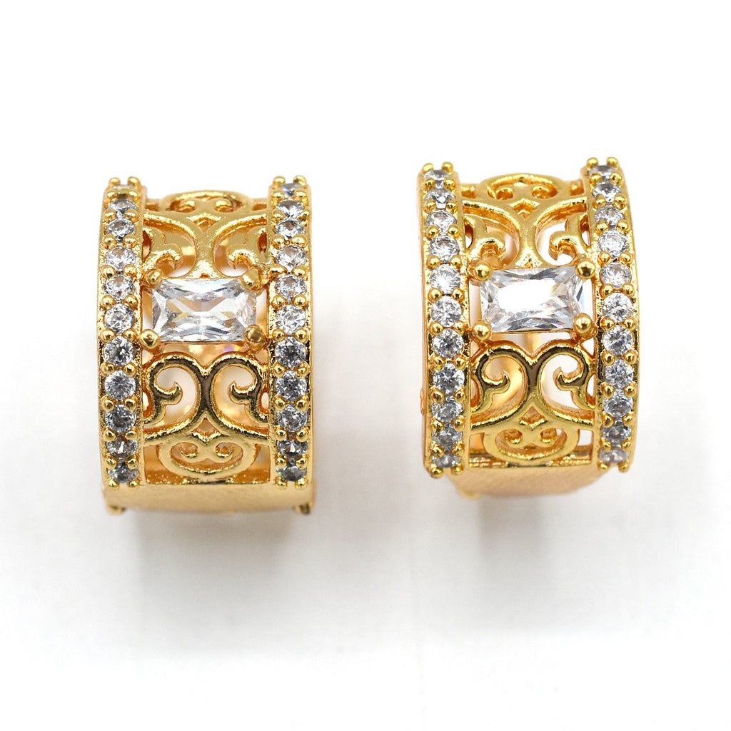 2020 Vintage Jewelry Women Luxury Hoop Earrings Hollow Zircon Water Drop Earrings Bohemian Style Crown Gold Earrings egfrgdb3l-7