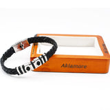 Random Designs Single Leather Braclet For Men Women Punk Black Gold Stainless Steel Beaded Bracelets btfrbka4h-4
