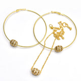 Golden and Silver Long Necklace Earring Set for Girls and Women Fashion jewellery jtfrgda7j-8