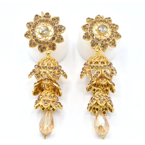 Golden Drop Tassels Earrings For Women egfrgdb3i-c
