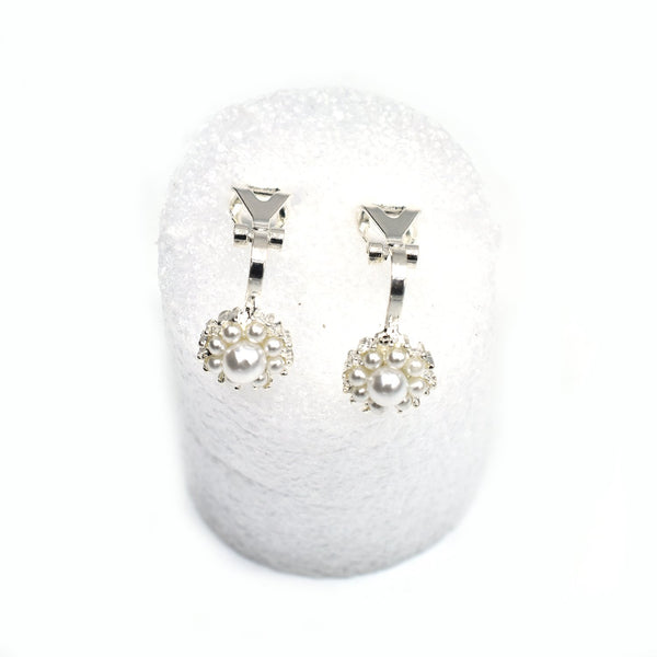 Non piercing Female Round Earrings Rose Gold Silver Color Wedding Earrings Stud Earrings For Women egfrsrc1j-6