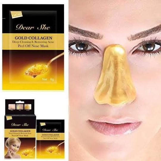 10 Pcs Dear She Gold Collagen Peel Off Facial Mask - Repairing the Skin  dsgmgdz6c-c