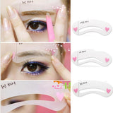 3 Styles Shape Frame Mini Eye Brow Class Drawing Guide Shaping Stencils Grooming Soft ssfrcls4h-3
