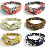 Women Randum Multi Girls Summer  Hair Bands Print Headbands Retro Cross Turban Bandage Bandanas HairBands Hair Accessories Headwra hbfrmid5b-1
