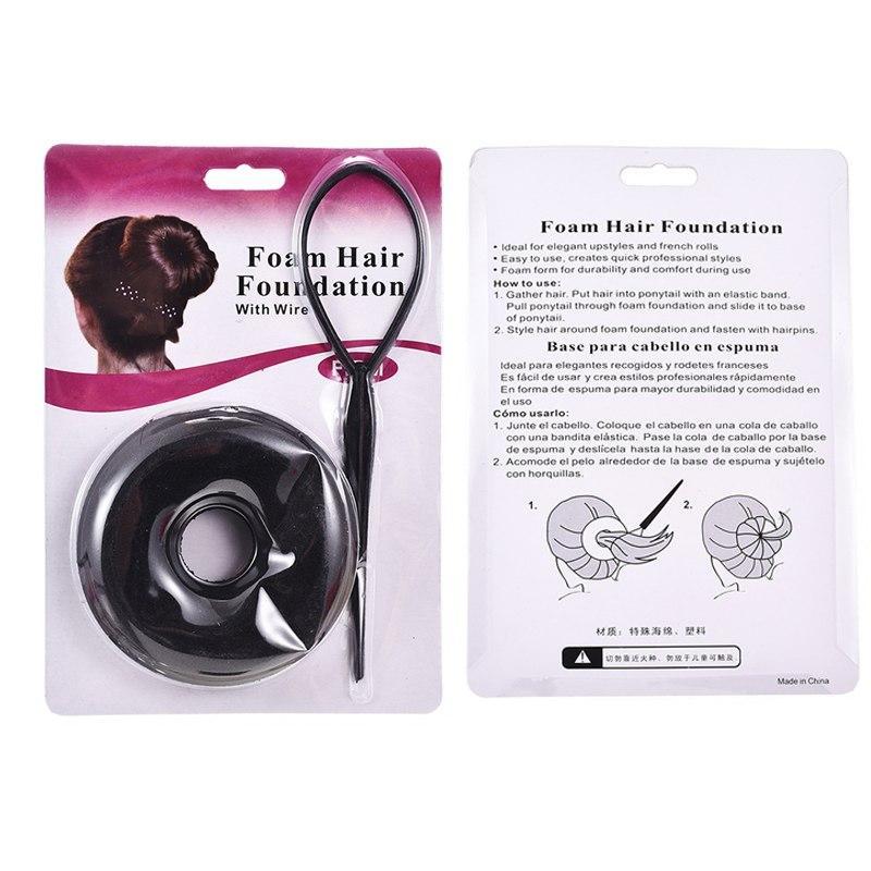 Hair Foundation Foam with Wire Black for Hair Styling  htfrbks6f-7