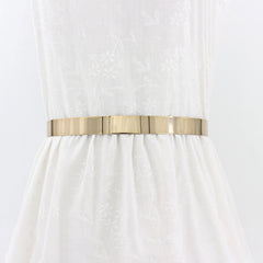 Gold metal outlet waist belt