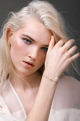 Fashion Jewelry Imitation Pearl Handmade Gold-Color/Silver Plated Rolo Chain Simple Layer Bracelet
