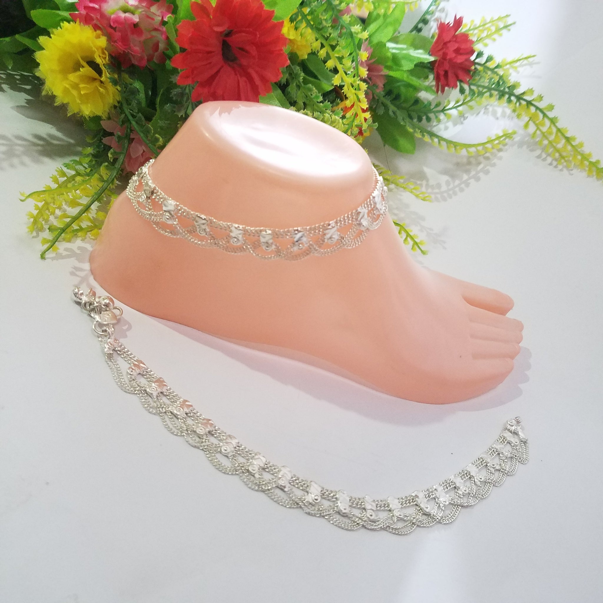 Simple payal Silver plfrsra3f-9