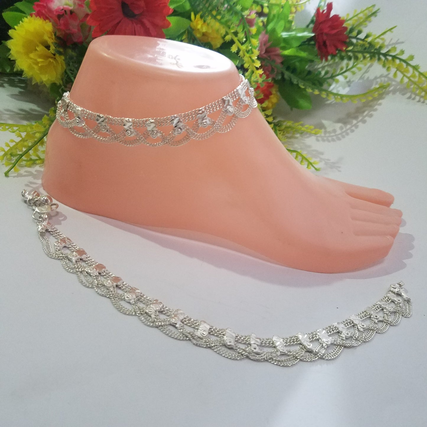 Simple payal Silver plfrsra3f-9