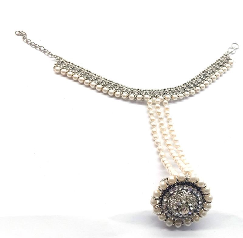 silver pearl bracelate for girls btsmara4e-3