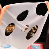 Silicone Moisturizing Mask Sheet Face Mask Prevent Evaporation-White