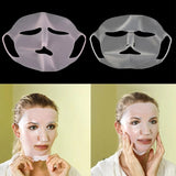 Silicone Moisturizing Mask Sheet Face Mask Prevent Evaporation-White