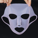 Silicone Moisturizing Mask Sheet Face Mask Prevent Evaporation-White