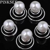 12Pcs Bridal Wedding Pearl Hairpins Swirl Spiral Twist Tiara Hair Jewelry hpfrsrd3e-1