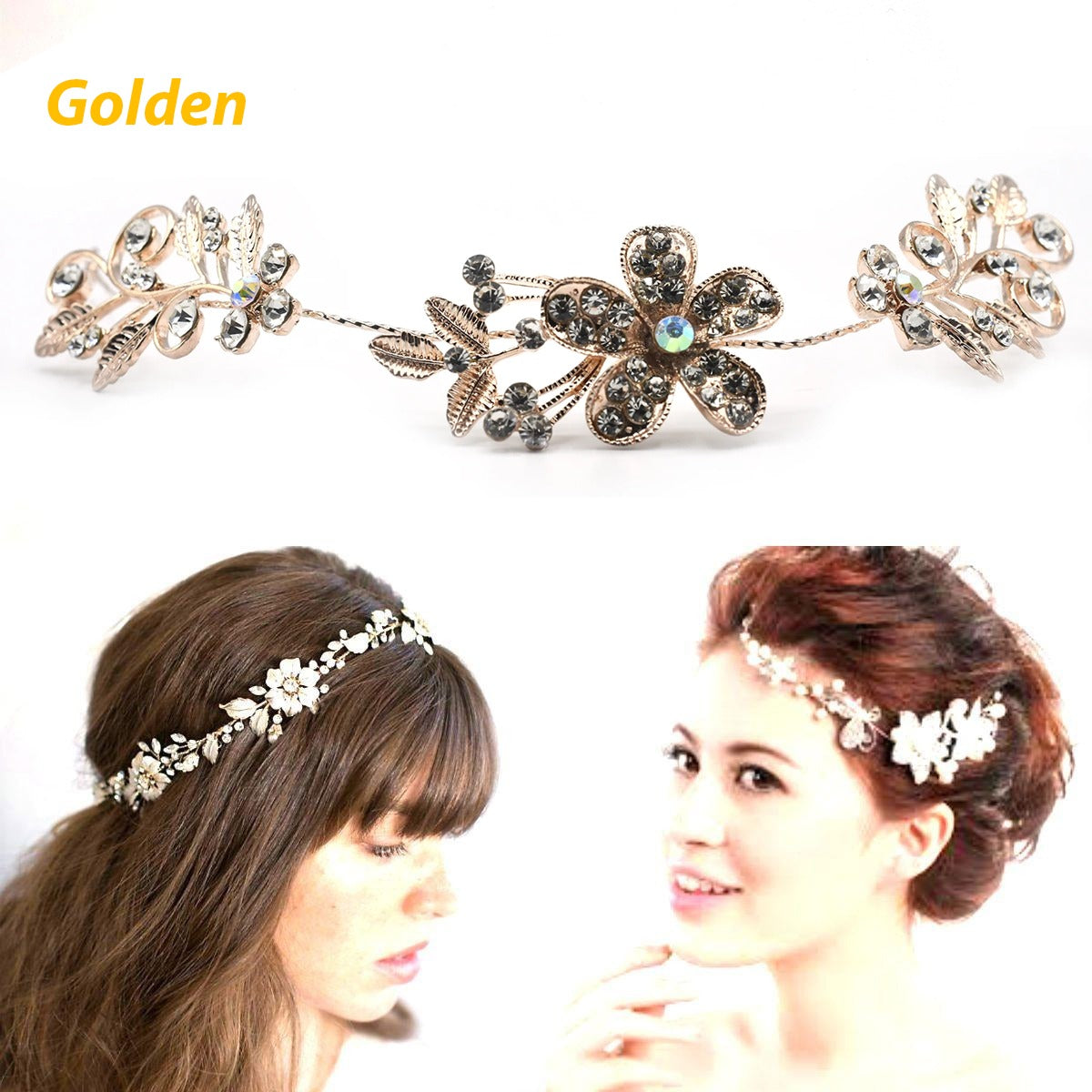 Stylish Flashing Ornaments Rhinestone Pearl Bridal Hair Clip Accessories Jewelry Wedding Elegant Crystal Bride Hair Comb Headwear hpfrcrd1d-6