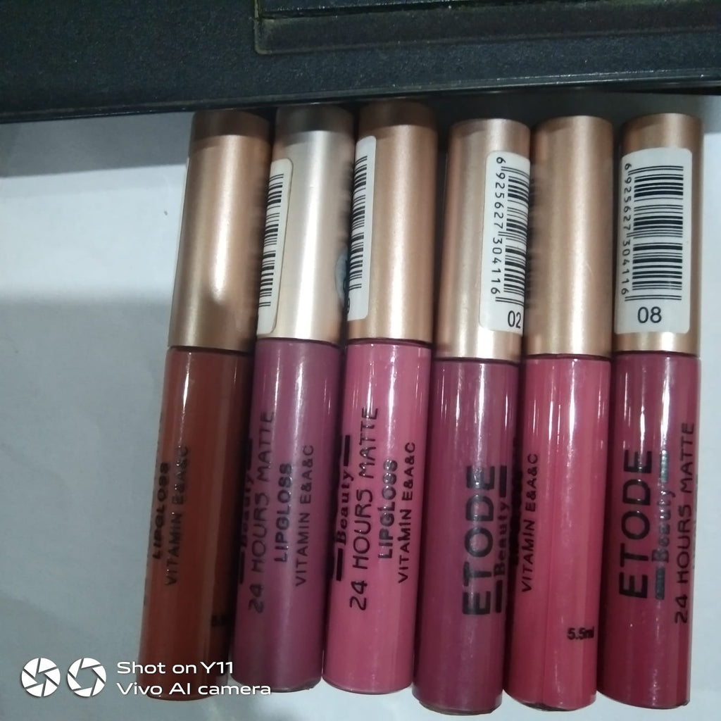 pack of 6 ETODE  lip gloss lsfrmis1j-2