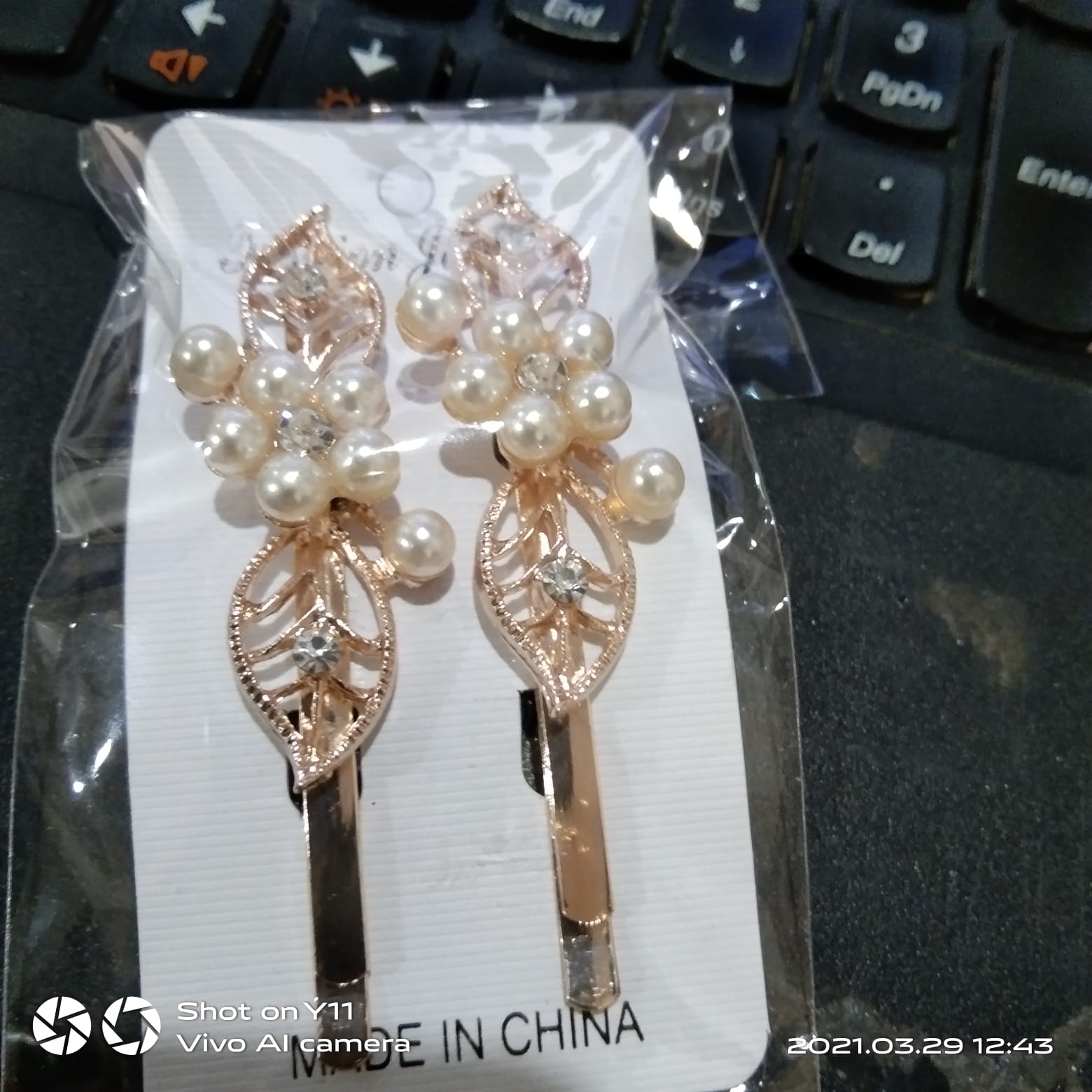 Hot Sale 5 Colors Korean Crystal Pearl Elegant Women Barrettes Hair Clip Hairgrips Hairpin Girls Hair Accessories Dropshipping hpfrpdc5a-3