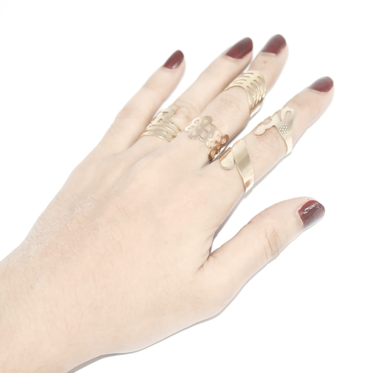 5Pcs Women Lady Unique Adjustable Opening Finger Ring - Toe Ring - Foot Jewelry