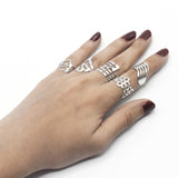 5Pcs Women Lady Unique Adjustable Opening Finger Ring - Toe Ring - Foot Jewelry