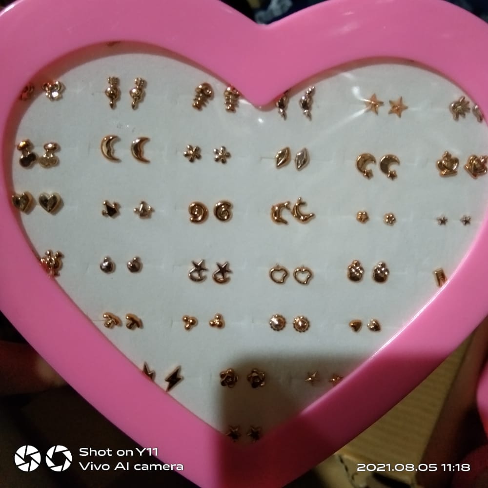 36 Pair/lot Women Animal Flower Small Stud Earrings Sets Girl Child Baby Enam0el Mini Earring Party Jewelry Friend Birthday Gift