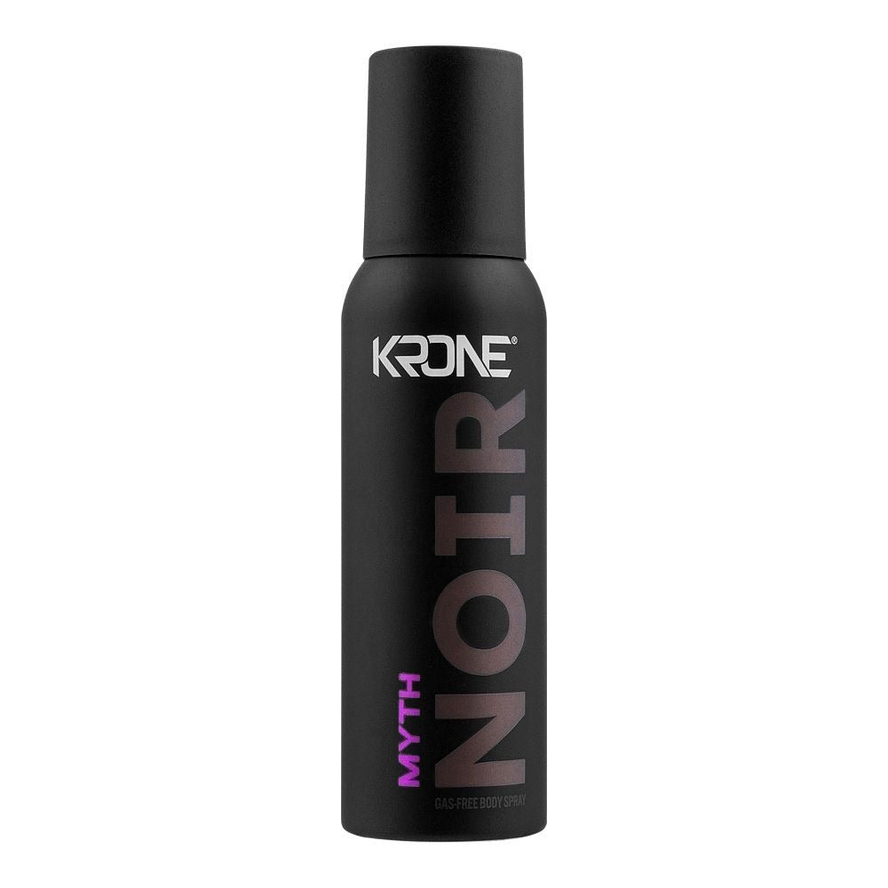 Krone Noir Ash Gas-Free Body Spray, For Men & Women, 120ml & Krone Noir Myth Gas-Free Body Spray