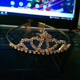 Golden  Color Silver Crystal Crowns Bride tiara Fashion Queen For Wedding Crown Headpiece Wedding Hair Jewelry Accessories cnfrgdc6d-1