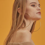 Golden/ Women Small Medium Large Big Circle Hoop Earrings Statement Ear Ring Fashion Jewelry Gift Nightclub DJ 2020 egsmgrgc2b-1