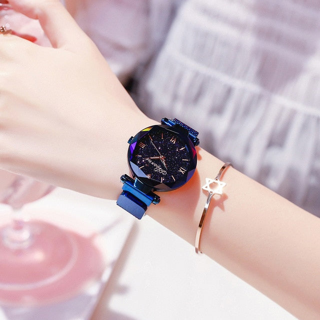 Women watch Elegant Magnet Fashion z Wristwatch Roman Numeral Watch for women gift for Ladies whfrmnf1c-1