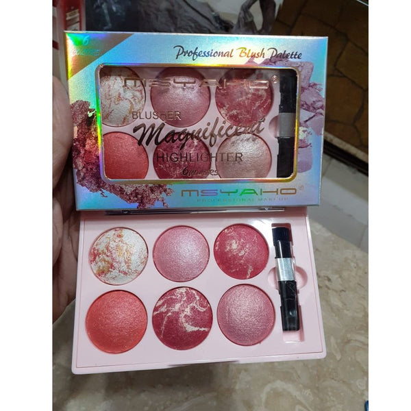 MSYAHO 6 in 1 Terracotta Blusher Kit  mbhmiz9b-a