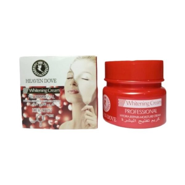 Heaven Dove Keratin Professional Whitening Face Cream – 120 Gram ////HEAVEN DOVE WHITENING CREAM KERATIN 180G