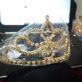 Golden  Color Silver Crystal Crowns Bride tiara Fashion Queen For Wedding Crown Headpiece Wedding Hair Jewelry Accessories cnfrgdc6d-1