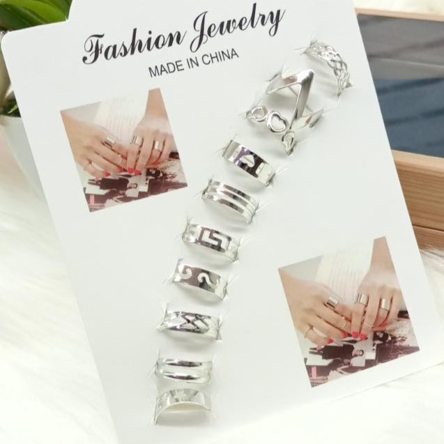 10 Pcs/set Bohemian Moon Star Gold Rings Set For Woman BOHO Crystal Knuckle Ring 2020 Female Finger Statement Fashion Jewelry fgfrgdf4a-1