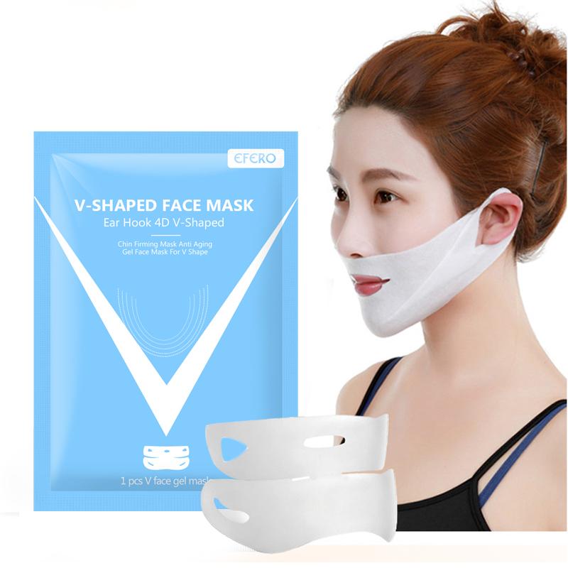 V Shape Lifting Facial Mask Face Slim Chin Check Neck Lift Peel-off Mask V Shaper Facial Slimming Bandage Mask Skin Care tools bsfrpkt3i-3