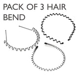 Wavy Spring Black Metal Zigzag Hair Band htfrbks5b-1