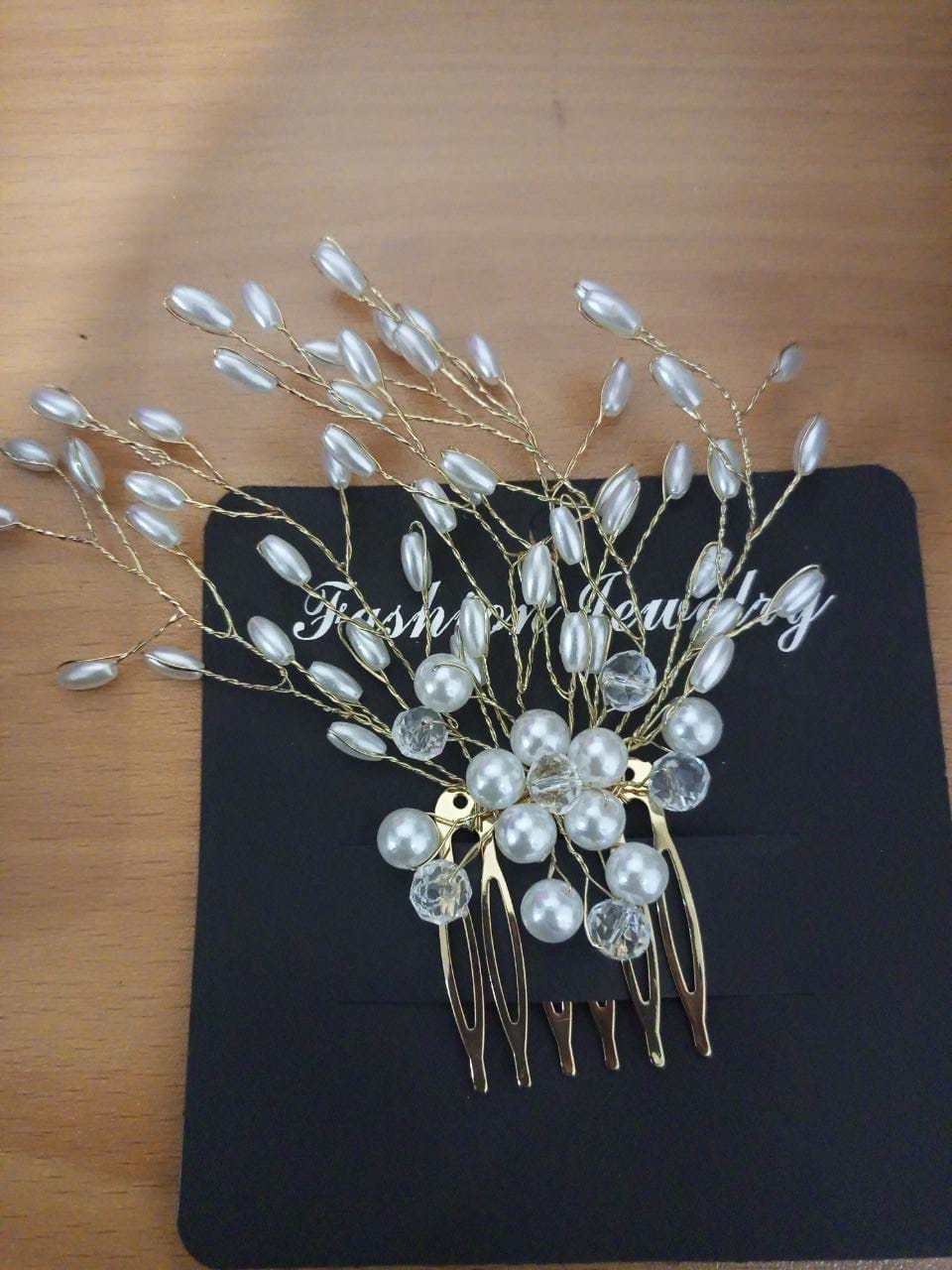 Crystal Hair Combs Tiaras Rhinestone Pearl Bridal Hair Comb Headpiece Women Hair Jewelry Wedding Hair Accessories for Bride cpfrpdc5k-1