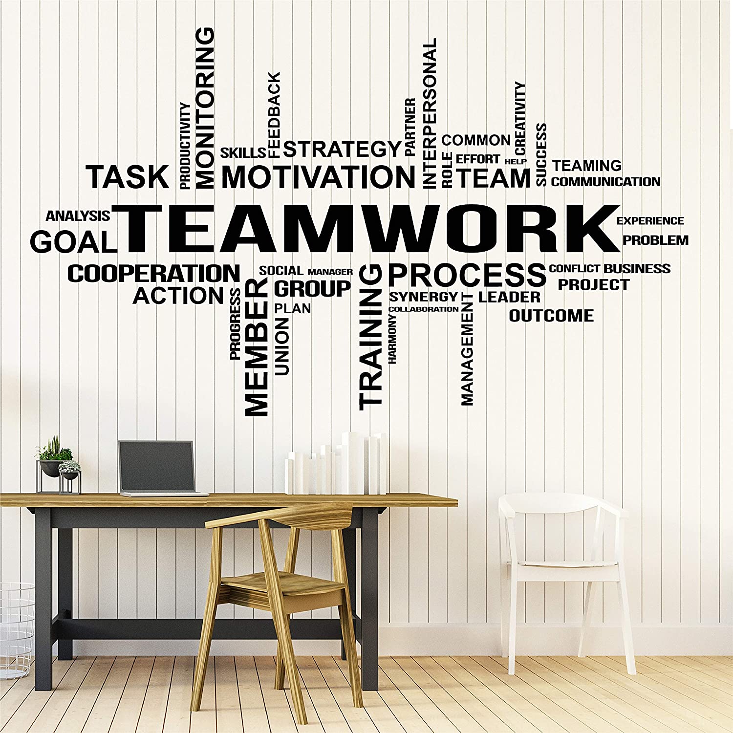 Wall Sticker Decal - Office Wall Vinyl Art Decor - Teamwork Decals Mot ...