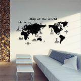wall stickers on the Wall for kids rooms decals house Sticker girls world map sticker AY9133