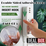Double Sided Hooks Adhesive Wall Hooks for Hanging - Transparent  hrfrclv1f-1