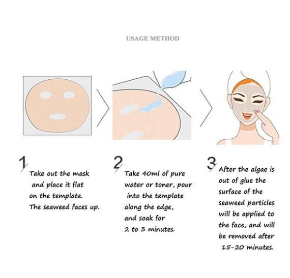 2021 New Style Black Rose Seed Seaweed Full Face Mask Moisturizing Granules 1 piece  mkfrbnu1d-2